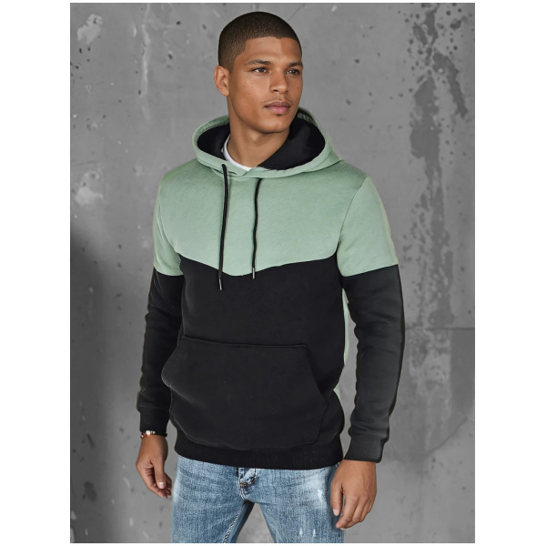 Pánska basic mint mikina s kapucňou Dstreet BX5876