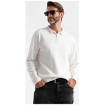 Pánska biela polokošeľa na zips V1 POLS-0130 - M
