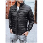 Pánska bunda prešívaná čierna BOMBER