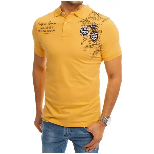 Pánske POLO tričko v žltom prevedení.