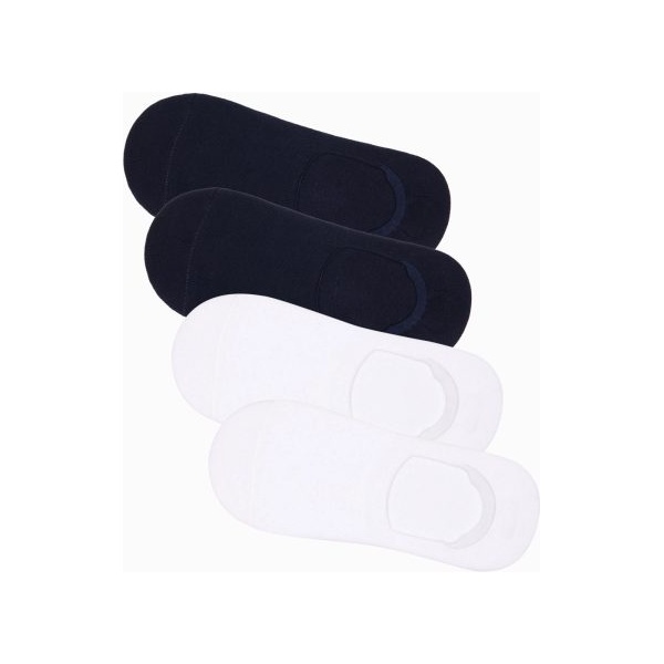 Pánske ponožky - modré/biele om-soss-0104 - ONE SIZE