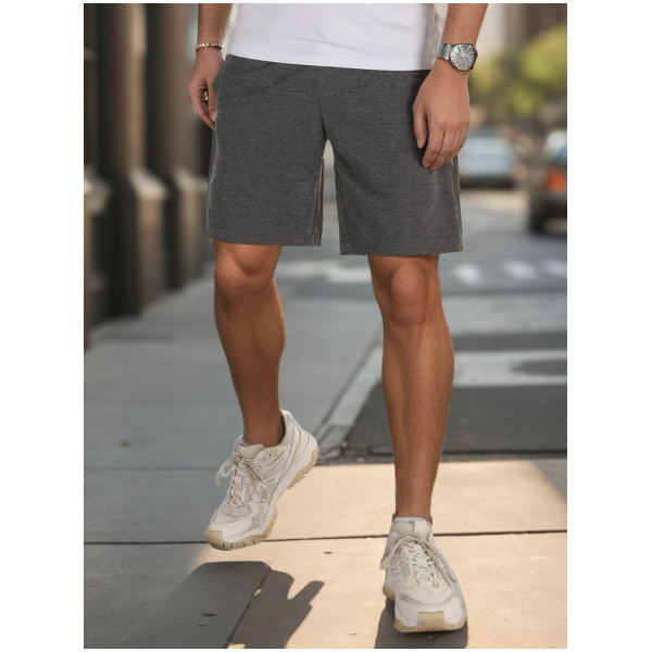 Pánske tmavošedé tepláky Dstreet SX2484
