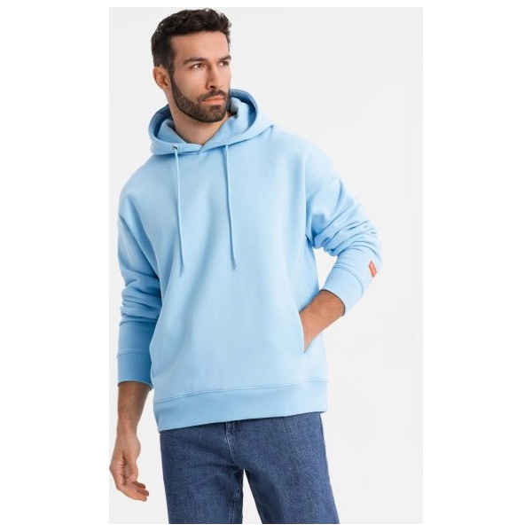 Pastelová modrá unisex mikina V8 SNBC-0105 - XS/S