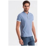 Pohodlná trendy modrá polokošeľa V3 TSCT-0156 - S