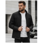 Prechodná pánska čierne bunda bez kapucne - 3XL