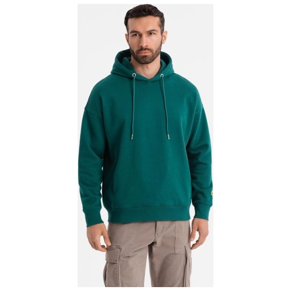 Pútavá zelená unisex mikina V17 SNBC-0105 - XS/S