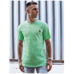 Pútavé mentolové tričko s logom - XL
