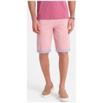 Ružové chinos kraťasy s lemom V8 W421 - XL