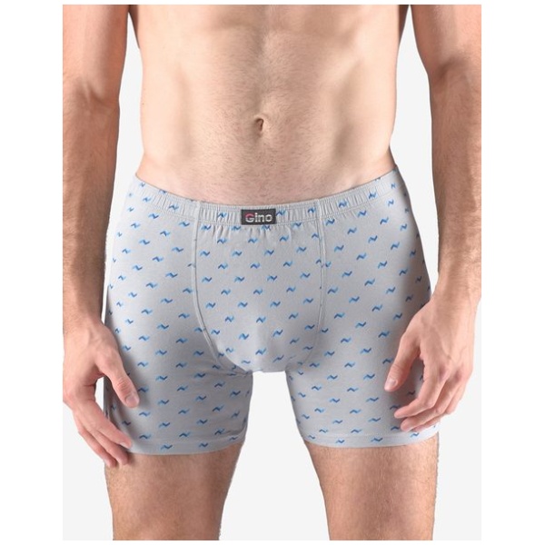Šedé boxerky s dlhšou nohavičkou - M/L