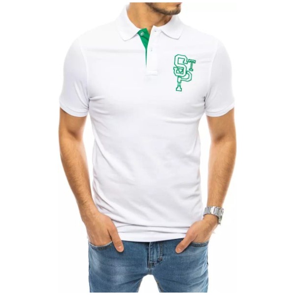 Štýlová biela polokošeľa - XXL