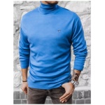 Štýlový rolák v nebesky modrej farbe - 3XL