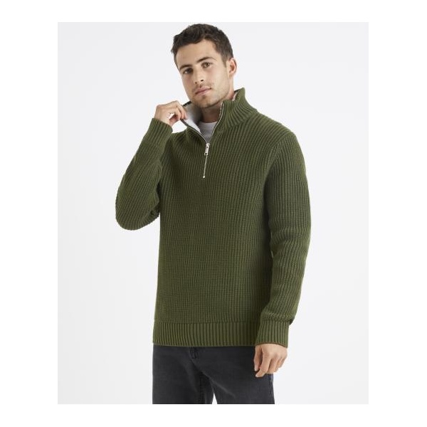 Sveter Veviking s golierom na zips