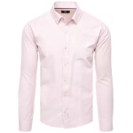 Svetloružová elegantná košeľa - XL