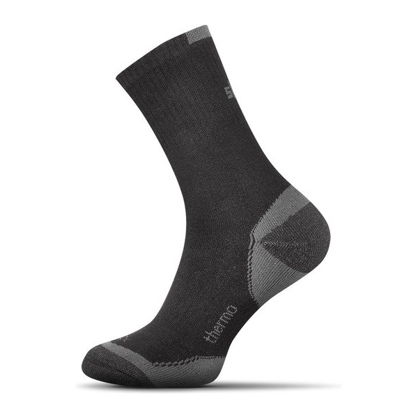 Termo bavlnené ponožky čierne - 35-37