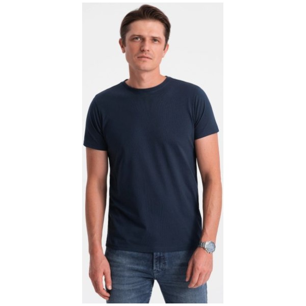 Tmavo-modré bavlnené tričko V2 TSBS-0146 - XXL