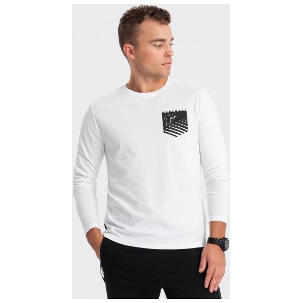 Trendy biele tričko V1 LSPT-0118 - L