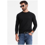 Trendy čierne tričko s dlhým rukávom a s logom V1 LSBC-0124 - XXL