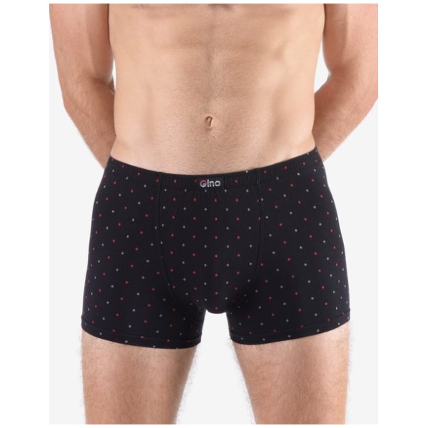 Trendy čierne vzorované pánske boxerky - XXL/3XL