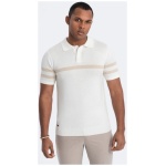 Trendy krémová polokošeľa V3 POSS-0118 - L