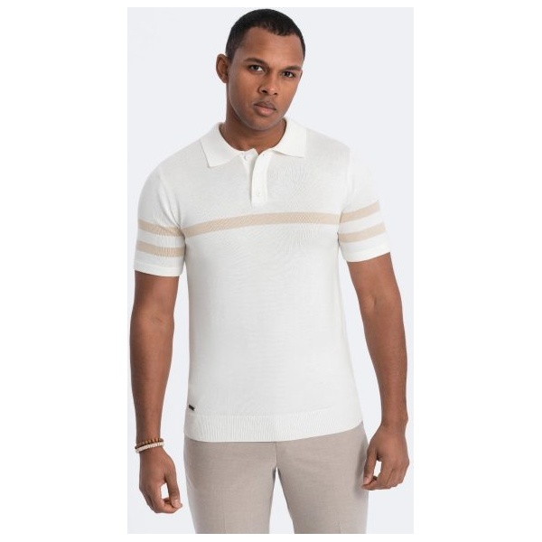 Trendy krémová polokošeľa V3 POSS-0118 - XXL