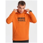 Trendy oranžová mikina s nápisom V1 SSPS-0155 - L