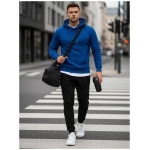Trendy pánska tepláková súprava modro-čierna - XL