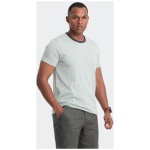 Trendy svetlo zelené tričko bez potlače V2 TSCT-22SS-004 - L