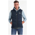 Trendy tmavo modrá prešívaná vesta V3 JAVJ-0210 - L/XL