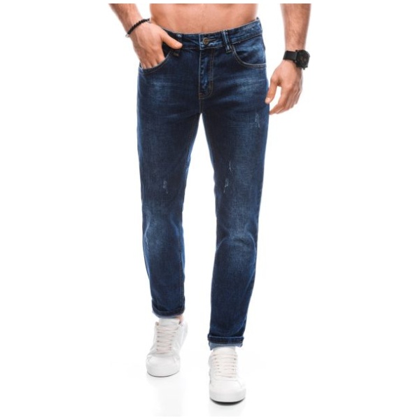 Trendy tmavo modré rifle v  jedinečnom prevedení P1433 - 29