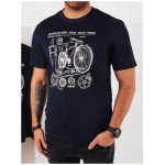 Trendy tmavo modré tričko pre cyklistov - XXL