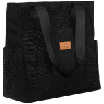 Veľká čierna polyesterová dámska shopper kabelka - Rovicky