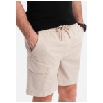 Voľnočasové krémové kapsáčové kraťasy V1 SRCG-0194 - XXL