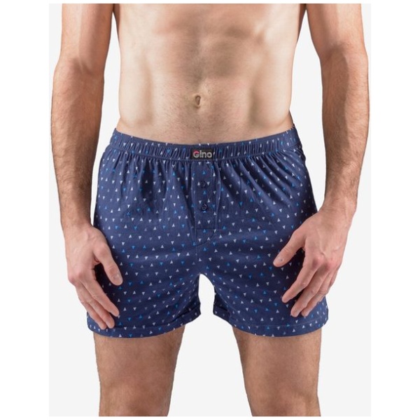 Vzorované modré pánske trenky - L/XL