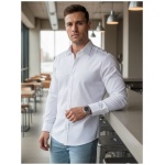 Základná biela pánska košeľa - XL