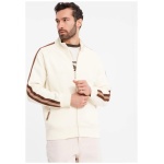 Zaujímavá krémová bomber mikina V3 SSZP-0219 - XXL