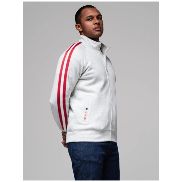 Zaujímavá šedá bomber mikina  V1 SSZP-0219 - S
