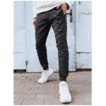 Zaujímavé grafitové pánske tepláky - XL/XXL