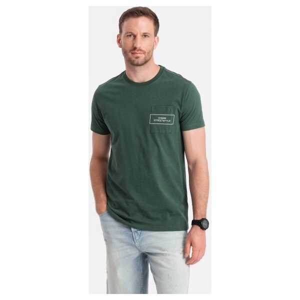 Zelené tričko v štýle streetstyle V4 TSCT-0108 - S
