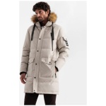 Zimná béžová parka V5 JALP-0182 - XXL