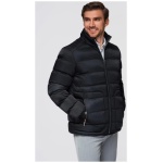 Atraktívna čierna bomber bunda V1 JALP-0218 - L
