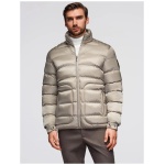 Atraktívna šedá bomber bunda V5 JALP-0218 - L