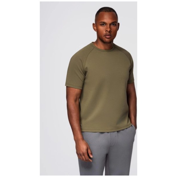 Basic olivové tričko s krátkym rukávom V4 TSCT-0240 - XL