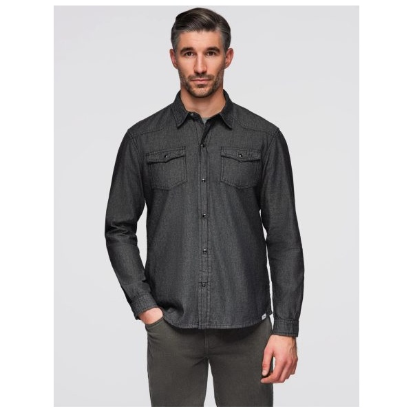 Čierna originálna košeľa  V3 SHDS-0210 - M