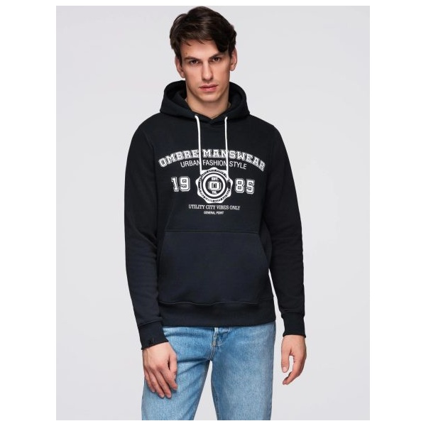 Čierna študentská mikina B1714 - XL
