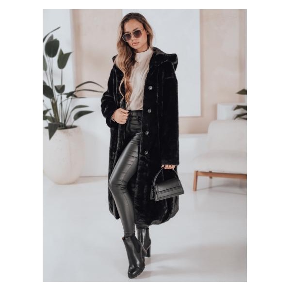 Dámska dlhá kožušinová bunda HELLOCHIC