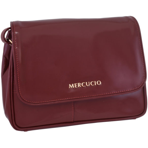 Dámska kožená crossbody kabelka červená 280108