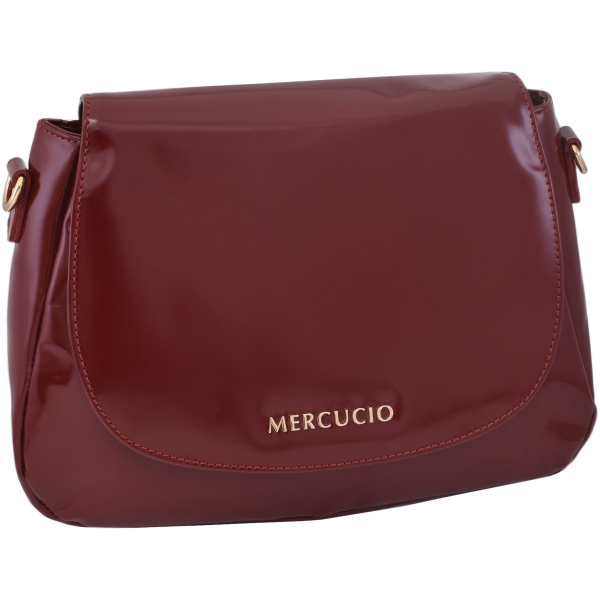Dámska kožená crossbody kabelka červená 280706