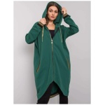 Dámska mikina s kapucňou Alissa dark green