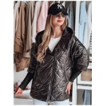 Dámska prechodna prešívaná bunda oversize PUFFILOF čierna