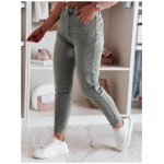 Dámske džínsové nohavice slim fit s opaskom SLIMFIZ modré